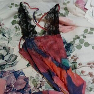 Floral fitted sexy dress